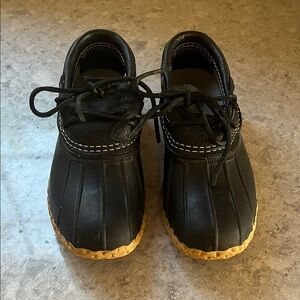 L.L. Bean Black Women’s Bean Boot, Rubber + Leather Mocs